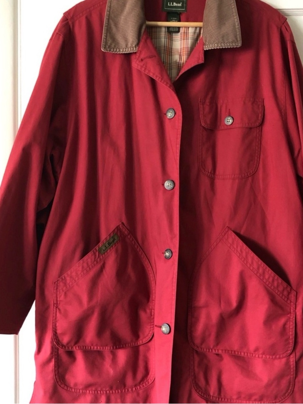 L.L. Bean Women's Lined CottonField Coat Barn Chore Jacket Sz: XL